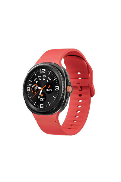 OEM Λουράκι σιλικόνης λείο Samsung Galaxy Watch8 Watch8 Classic Κόκκινο