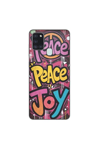 OEM Husa compatibila cu Samsung Galaxy A21s Silicon Gel Tpu Model Peace and J...