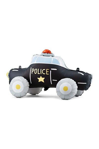 Partydeco Balon de folie în picioare Mașină de poliție, mix, 90 x 41 cm 41inc...