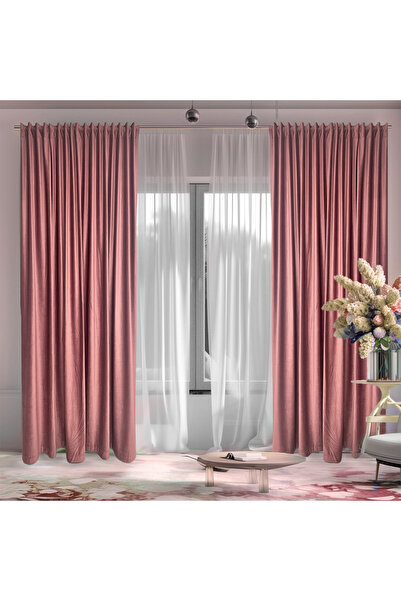 ArasyaHome Draperie de Catifea Blackout 70% Rose