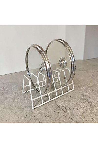 bereka Plate Rack - Pot Lid Organizer - Plate Drying Rack - 6 Compartment Stand