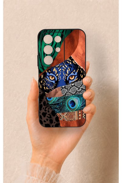 Vip Case حافظة سيليكون متوافقة مع هاتف Realme C85 5G بنمط نمر أمازون