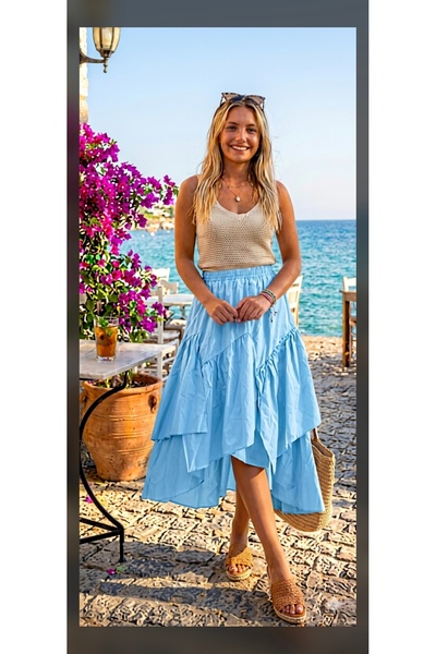 Azda Skirt, Part of the Skirt with Elasticated Waistband