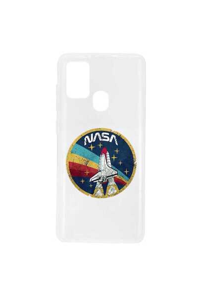 OEM Husa compatibila cu Samsung Galaxy A21s Silicon Transparenta Model Nasa S...