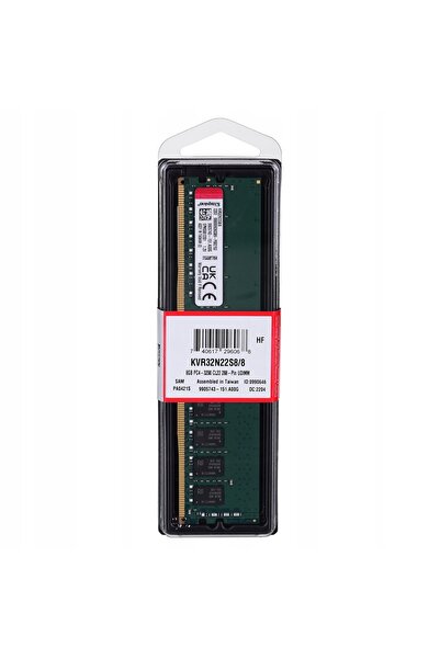 Kraft&dele Memorie RAM pentru computer Kingston ValueRam DDR4 8GB 3200 CL22 1,2V