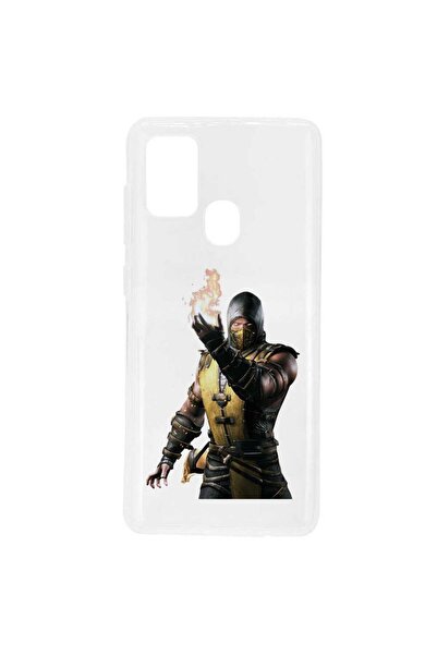OEM Θήκη συμβατή με Samsung Galaxy A21s, διαφανής σιλικόνης, με σχέδιο Mortal...