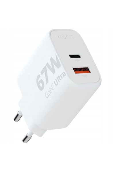 Xtorm Încărcător de rețea universal GaN2 Ultra 67W USB / USB-C Alb