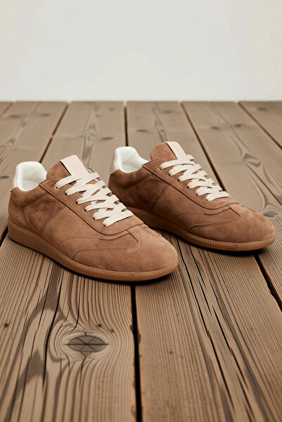 BENERLY Pantofi sport cu șireturi din piele nubuck pentru femei, cu toc scurt...