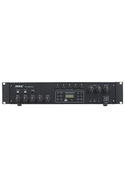 BST Amplificator de linie de 240W cu tuner FM/AM, 4 intrări microfon/2 intrăr...
