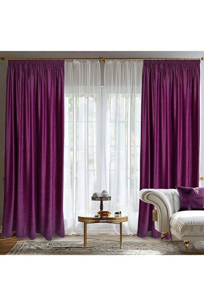 ArasyaHome Draperie de Catifea Blackout 70% Mov