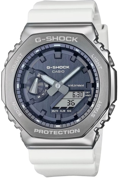 G-SHOCK Ceas sportiv albastru, rezistent la șocuri, pentru bărbați, GM-2100WS...