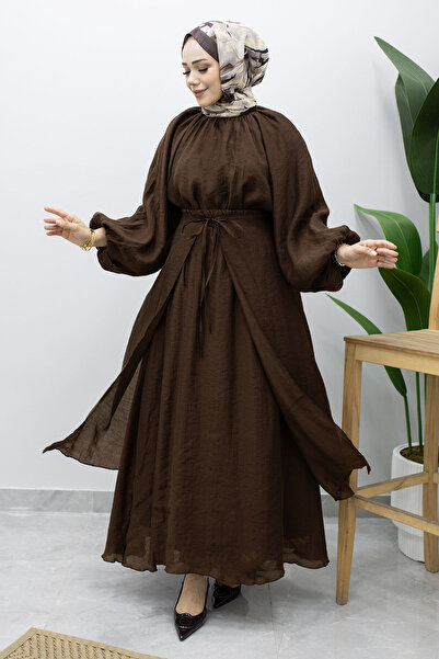 Tesettür Dünyası Lavin Seyyar Skirt Suit Tsd260242 Brown