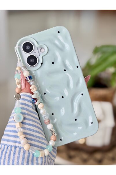Go Aksesuar Iphone 17 Uyumlu Kaplama Charm Puantiye Tasarımlı Oyuncaklı Esnek...
