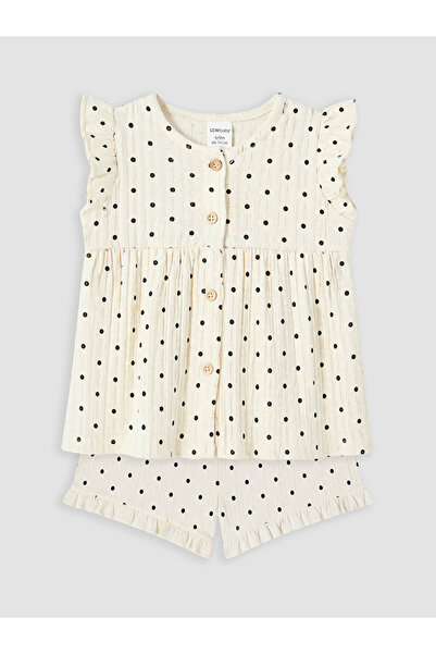 LC Waikiki Esvab • Modern & Stylish Polka Dot Baby Girl Shorts Set