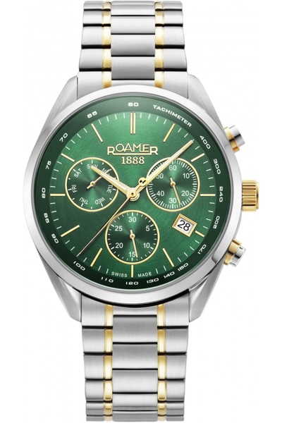 Roamer Ceas bărbătesc 993819 47 75 20 — verde, sportiv, potrivit pentru înot.