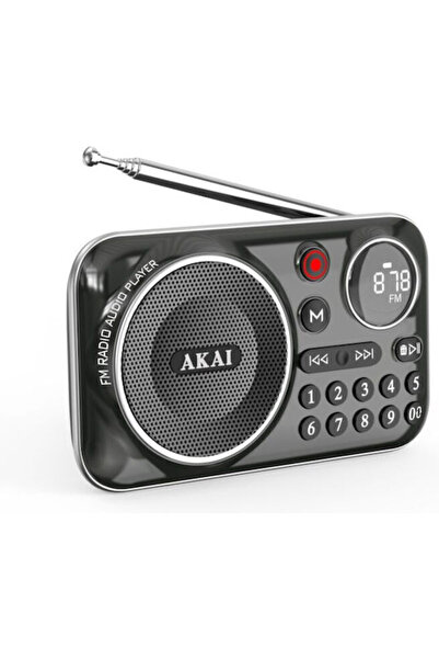 AKAI Επαγγελματικό Ραδιόφωνο Πάγκου APR500BK με Bluetooth και USB, Μαύρο