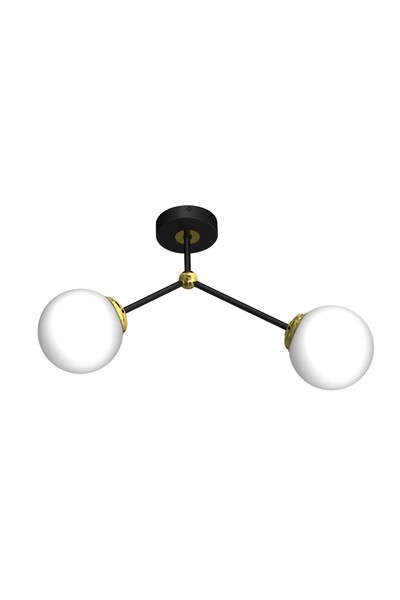 Milagro Plafoniera Joy, Milagro, Metal, Soclu E27, Negru