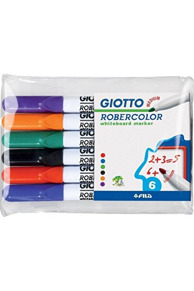 Giotto Marker cu ștergere uscată, 6 culori