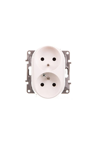 Legrand Priză dublă Niole 2P+Z albă (764542)