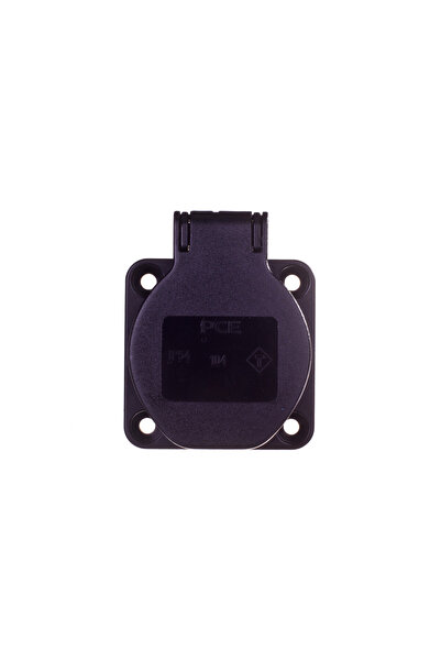 PCE Soclu de bord 10/16A 2P+Z 230V negru IP54 104-0ss
