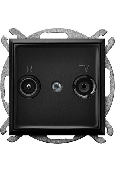 OSPEL ARIA Priză RTV de trecere 10 dB negru metalic GPA-10UP/m/33