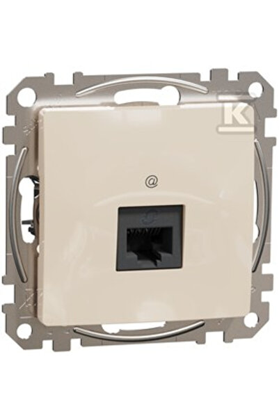 Schneider Electric Priză computer RJ45 cat. 6 UTP, bej, Sedna Design și Eleme...