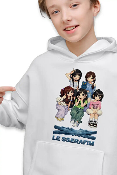 OEM Детски суичър за момчета Le Sserafim Kpop Мърч на Serafim