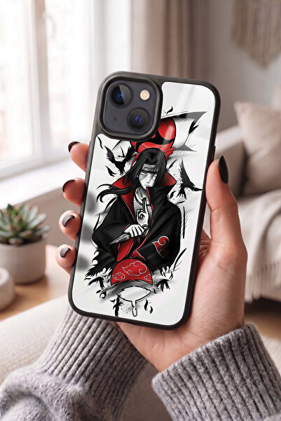 Snacase Apple iPhone 13 / 14 Uyumlu Itachi Uchiha Tasarımlı Glossy Premium Kılıf