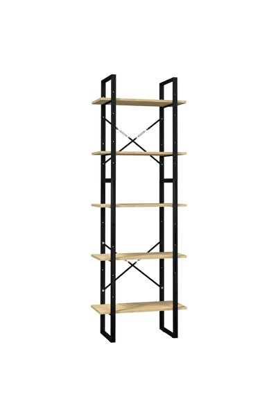 vidaxl Bibliotecă cu 5 rafturi, 60x30x175 cm, lemn masiv de pin