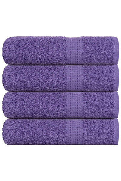 vidaxl Prosoape de baie, FROGN, 4 buc., violet, 100 x 150 cm, 360 g/m²