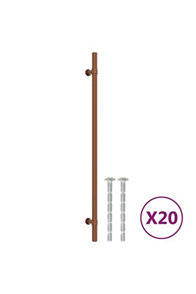 vidaxl Mânere de mobilier, 20 bucăți, Bronz, 320 mm, Oțel inoxidabil