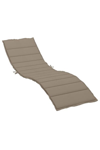 vidaxl Pernă pentru șezlong, gri taupe, 200 x 70 x 3 cm, textil oxford