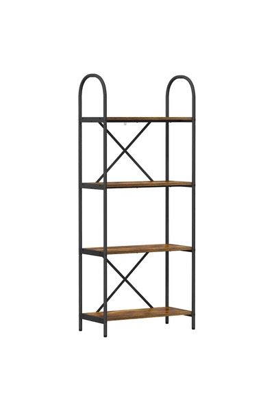 vidaxl Raft pentru cărți Stejar fumuriu 60 x 30 x 146 cm Lemn compozit