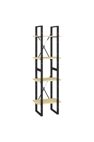 vidaxl Bibliotecă cu 4 rafturi, 40x30x140 cm, lemn masiv de pin