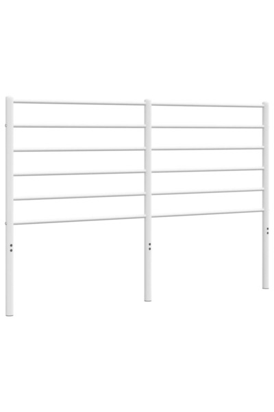 vidaxl Tăblie de pat de schimb metalică, alb, 160 cm