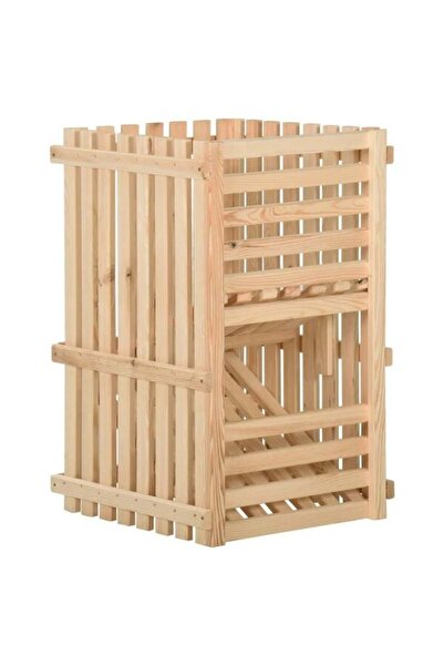 vidaxl Ladă pentru cartofi, 50 x 50 x 80 cm, lemn masiv de pin