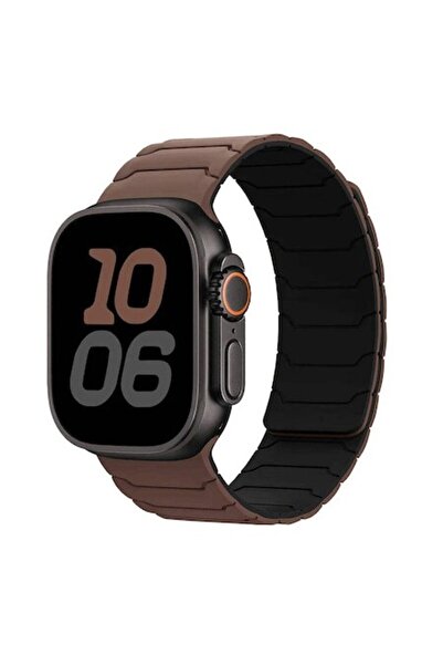 OEM Curea sport din silicon pentru Apple Watch 42/44/45/46/49mm Maro
