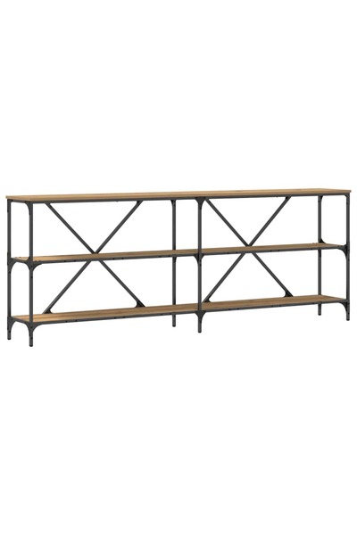 vidaxl Masă de consolă Stejar artizanal 200 x 30 x 75 cm Lemn compozit