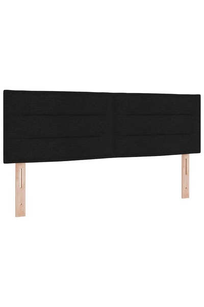 vidaxl Tăblie cap Negru 160 cm țesătură
