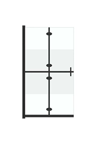 vidaxl Paravan de duș pliabil 110 x 190 cm, sticlă ESG semitransparentă