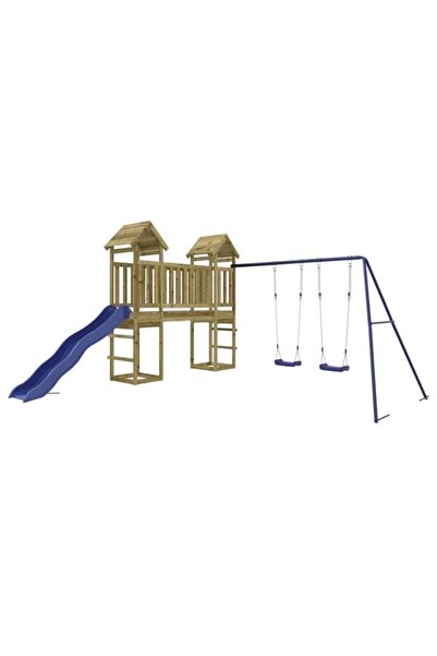 vidaxl Set de joacă pentru exterior, lemn de pin impregnat