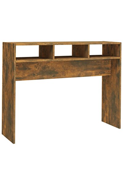 vidaxl Măsuță consolă, stejar fumuriu, 105x30x80 cm, lemn prelucrat