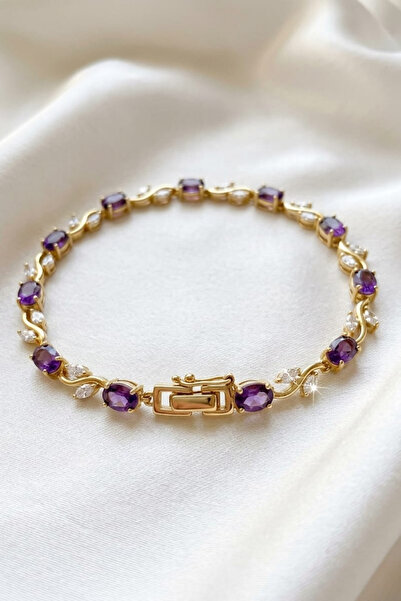 Elifsu Jewelry Lale Bileklik Lale Çiçeği Çelik Bileklik Zirkon Taşlı Lale Sar...