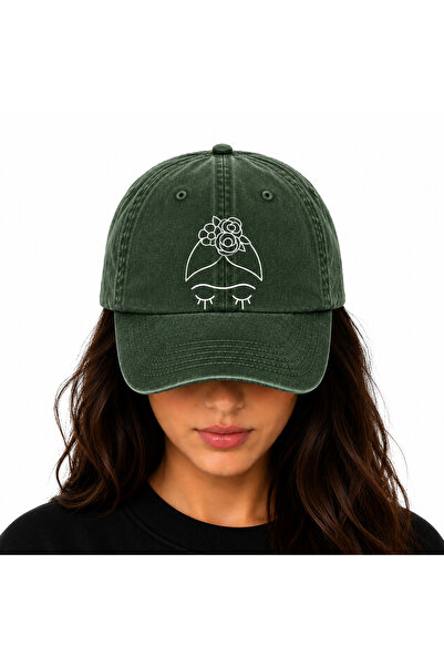 WeavedCo Embroidered Washable Vintage Hat (Frida Kahlo)
