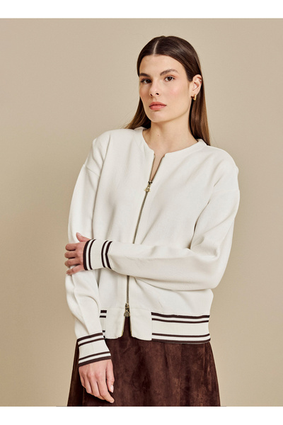 BROOKS BROTHERS Beyaz Kadın Mont BBSS26FKO001