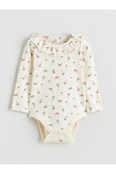 LC Waikiki Floral Baby Girl Snap-On Bodysuit and Sweatpants