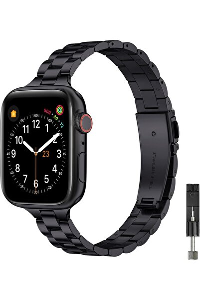 Alstrap Apple Watch 11-10(42mm) 9 8 7(41mm) SE 6 5 4 (40mm) Uyumlu Slim Pasla...