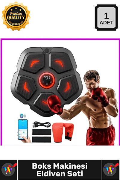 Wintoup #Boks Akıllı Müzikli Bluetooth Dijital Hedef Seti Duvara Yapıştırılab...