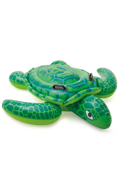 Flower Toys لعبة قارب البحر القابل للنفخ على شكل سلحفاة مع راكب 150127 سم، أل...