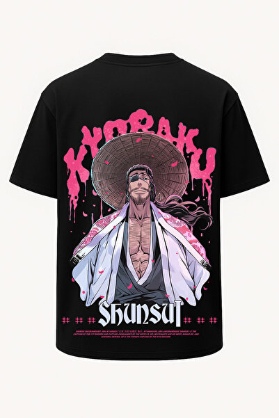 nirvoda Tricou supradimensionat cu imprimeu Captain Shunsui Bleach - Imprimeu...